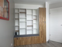 Bibliothèque banquette